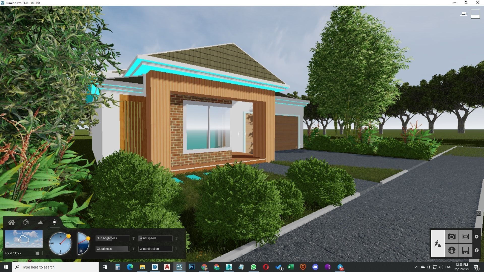 Single Story traditional house model 3D model_16