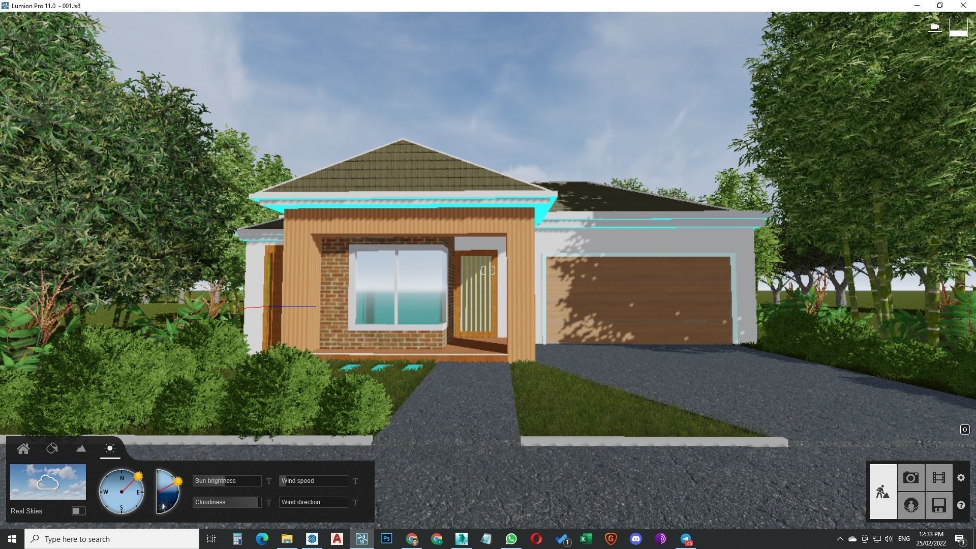 Single Story traditional house model 3D model_15