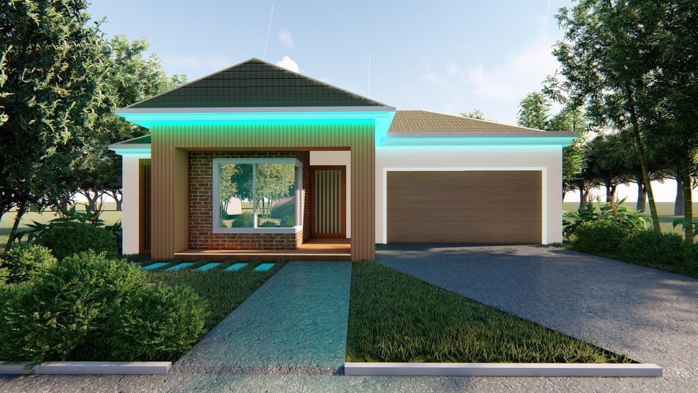 Single Story traditional house model 3D model_24