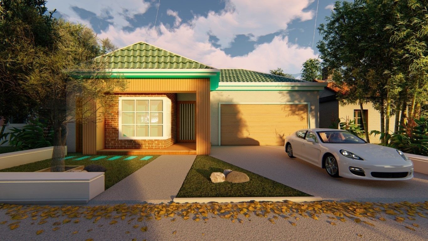 Single Story traditional house model 3D model_4