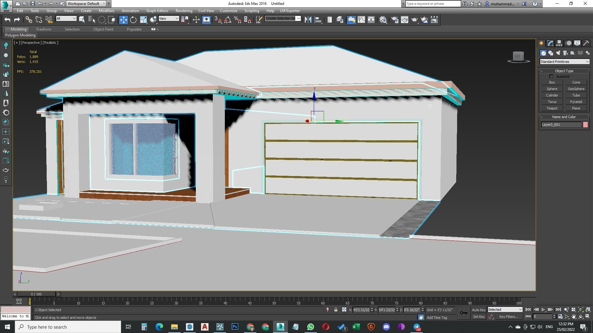 Single Story traditional house model 3D model_13