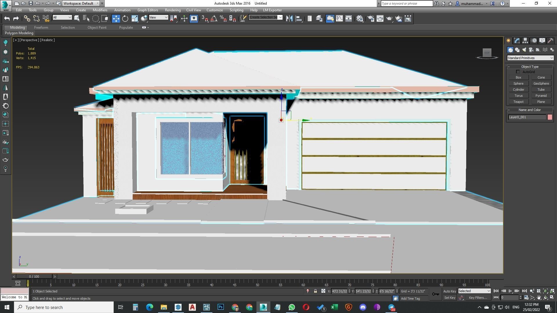 Single Story traditional house model 3D model_14
