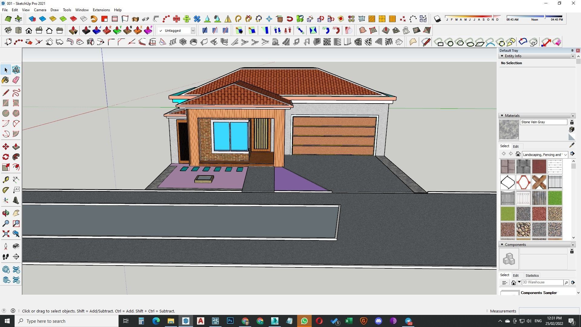 Single Story traditional house model 3D model_9