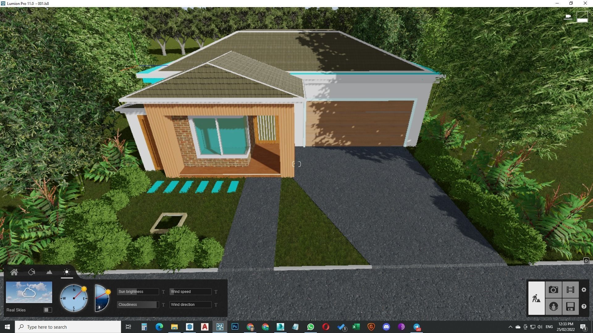 Single Story traditional house model 3D model_17