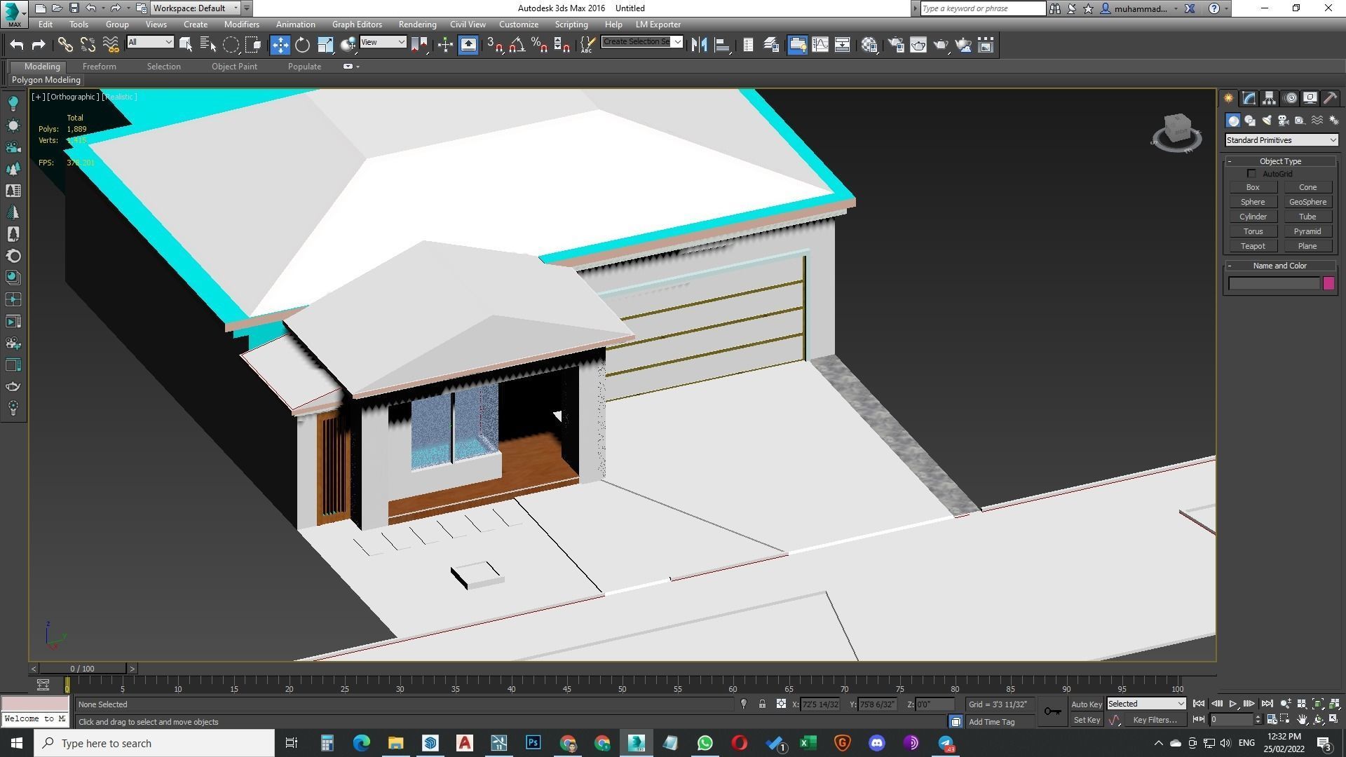 Single Story traditional house model 3D model_12