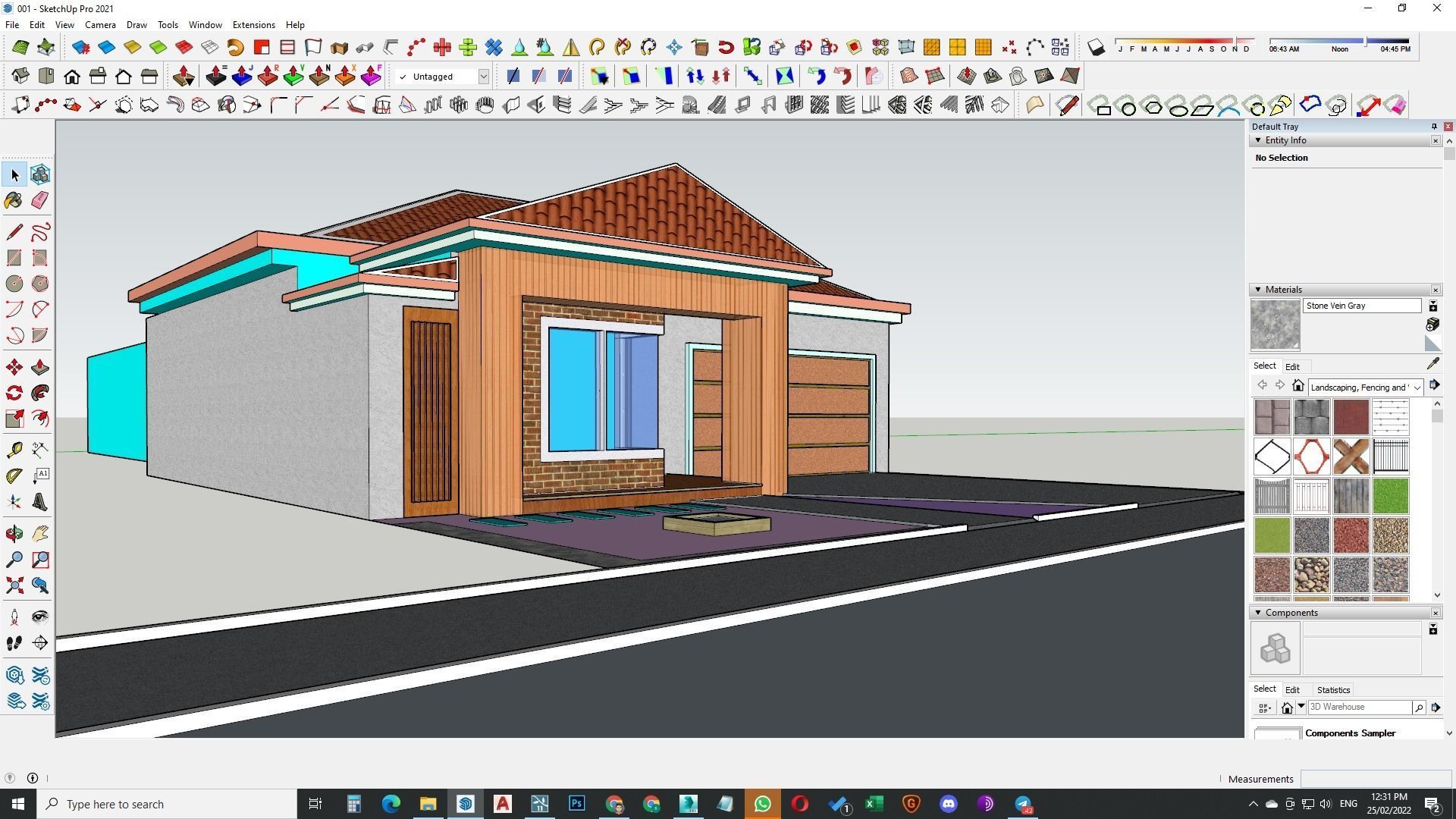 Single Story traditional house model 3D model_8