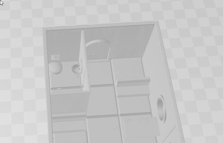 Passenger Train 3D model_9