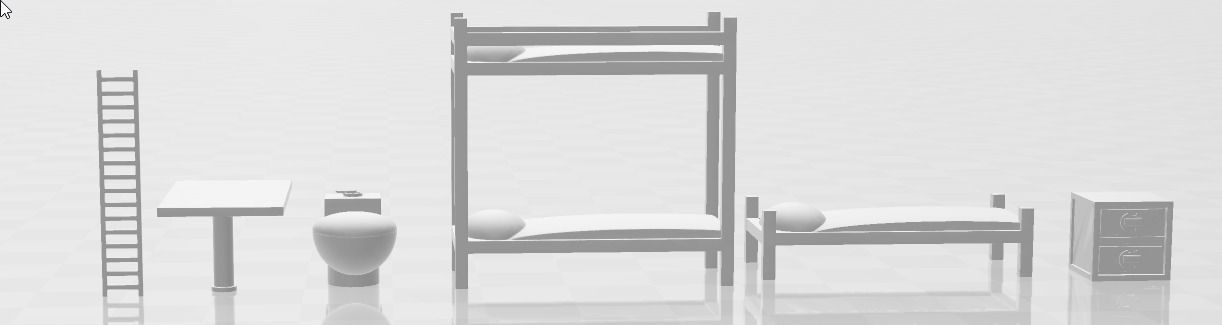 Passenger Train 3D model_16