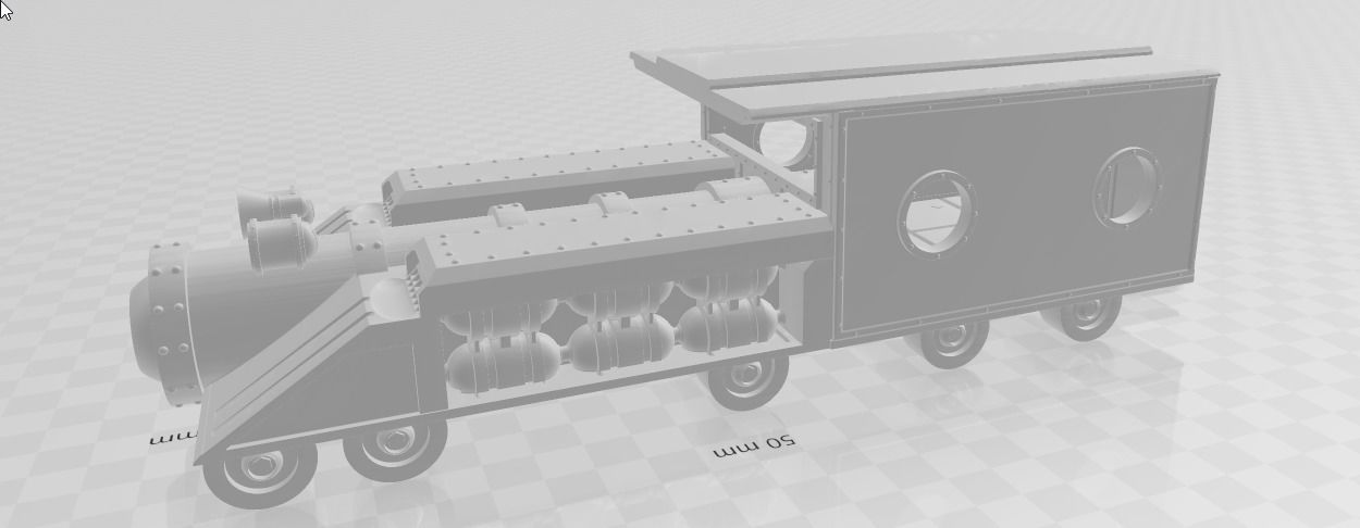 Passenger Train 3D model_11