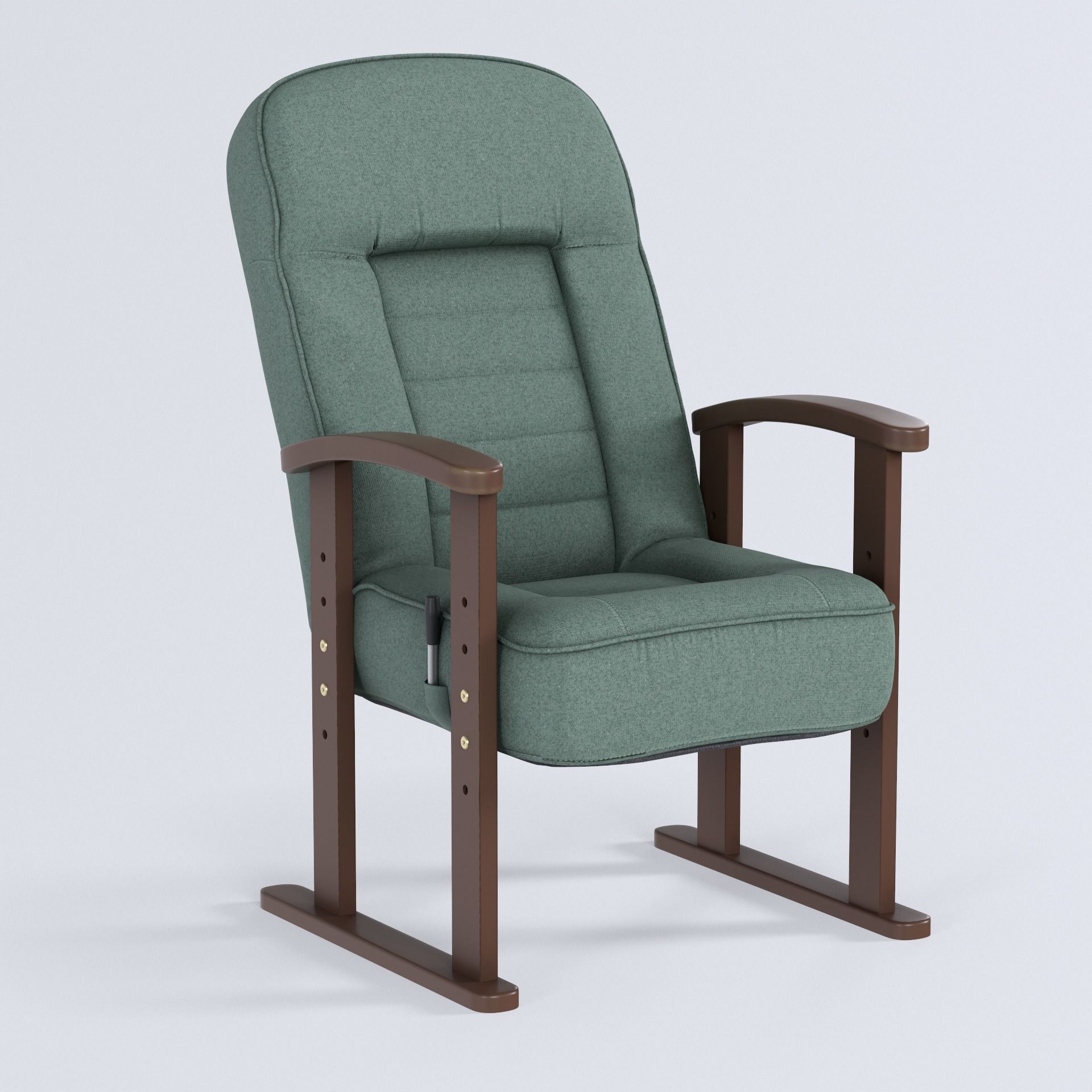 Japanese Recliner Chair 3D Model for Architectural Visualization 3D model_3