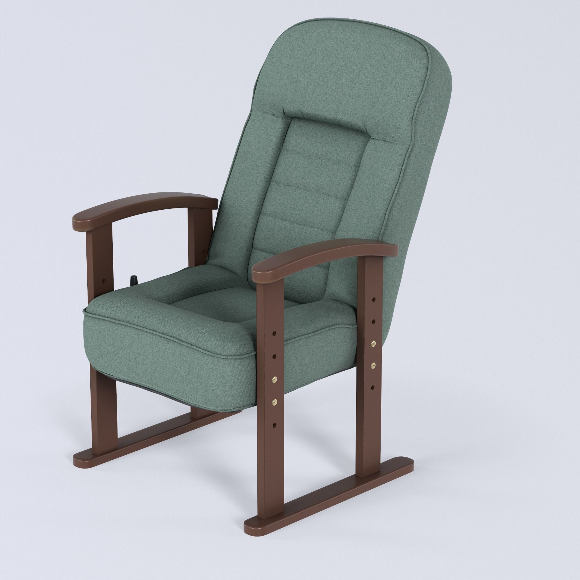 Japanese Recliner Chair 3D Model for Architectural Visualization 3D model_1