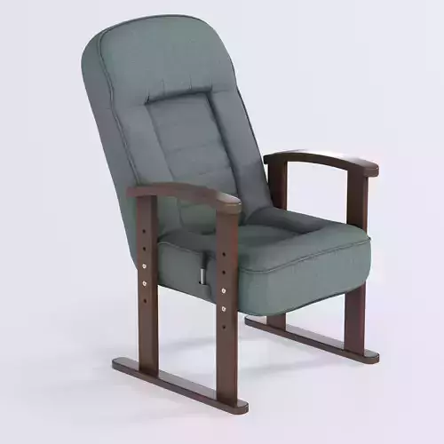 Japanese Recliner Chair 3D Model for Architectural Visualization 3D model