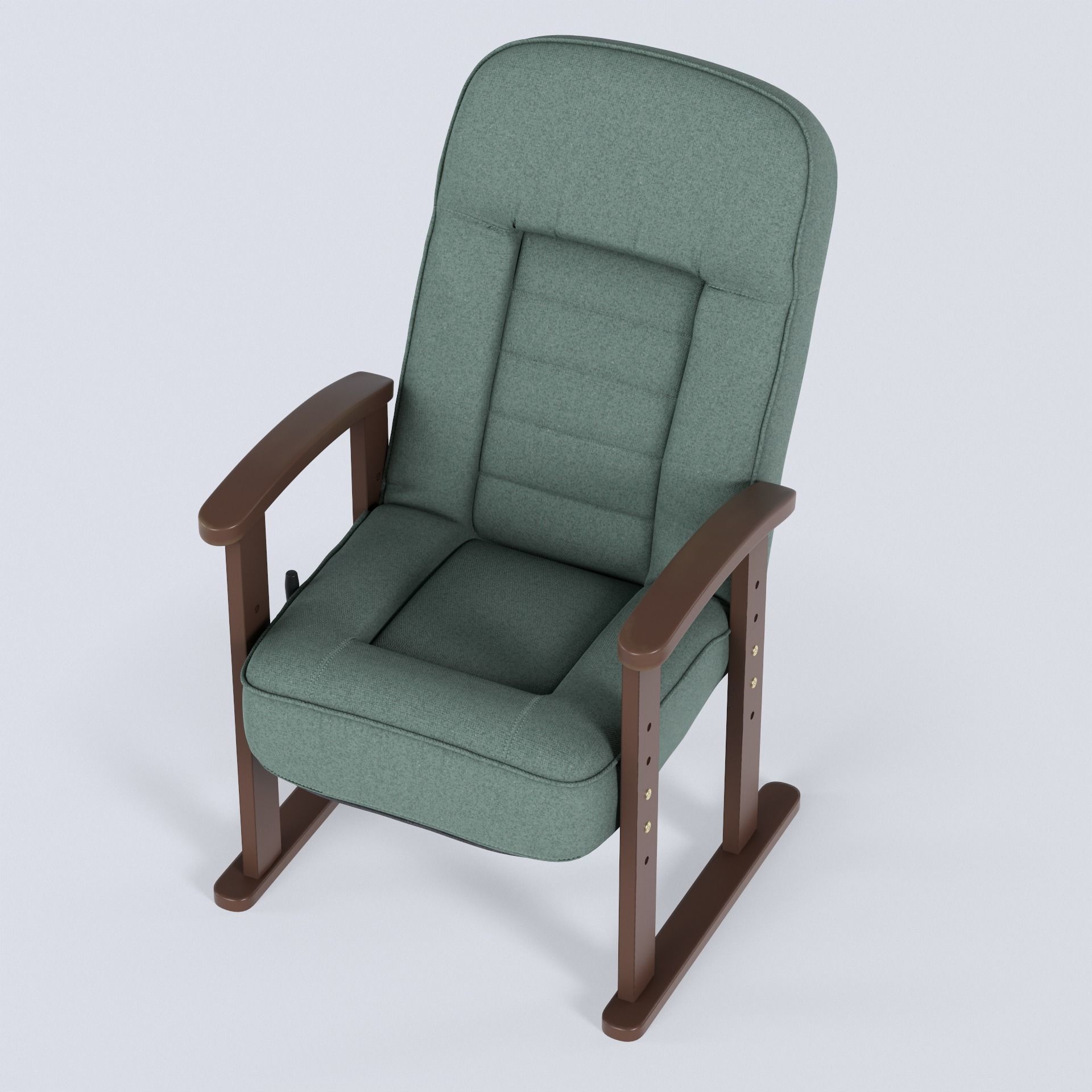 Japanese Recliner Chair 3D Model for Architectural Visualization 3D model_5