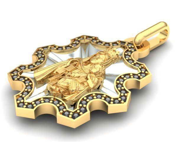 virgin of carmen- virgen del carmen 3D model_1