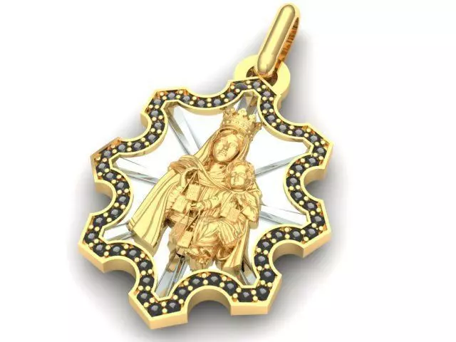 virgin of carmen- virgen del carmen 3D model_0