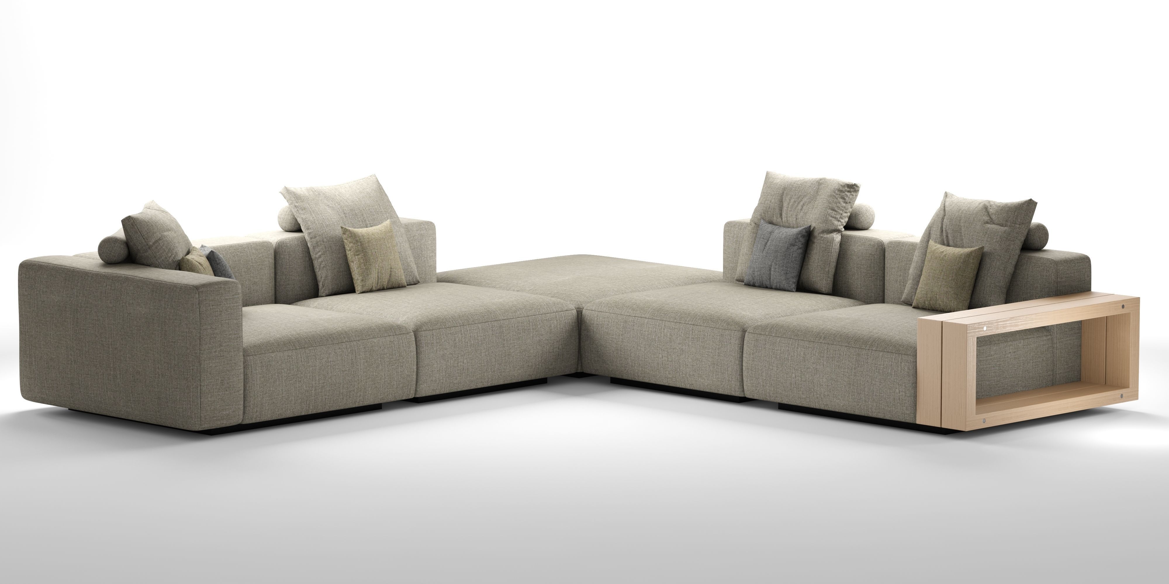 Sofa Grandemare Flexform 3D model_1