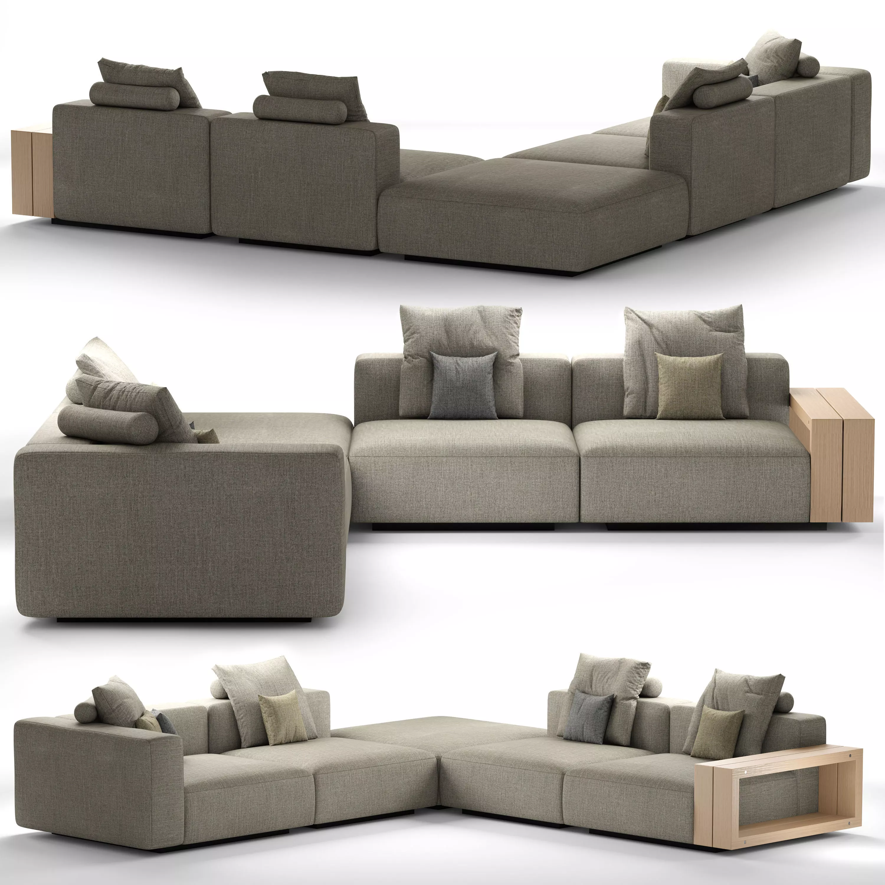 Sofa Grandemare Flexform 3D model_0