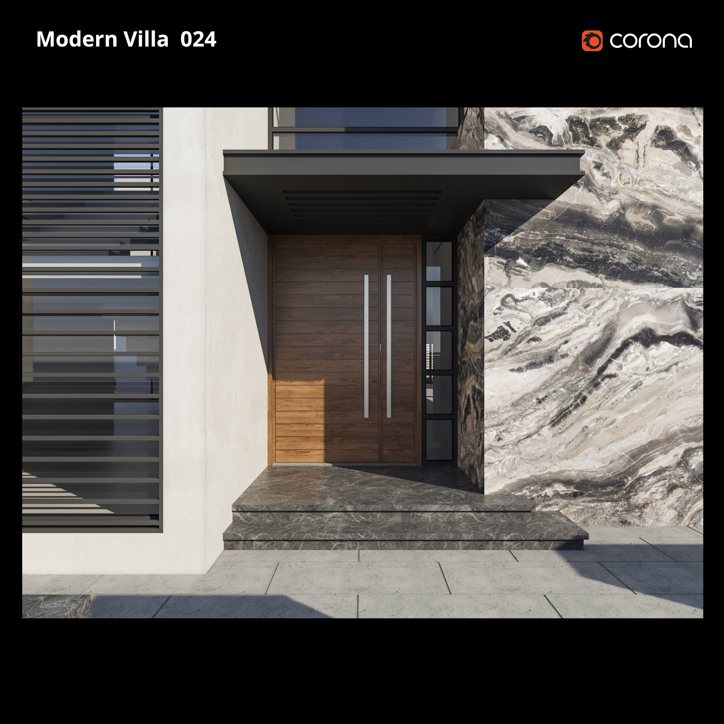 Modern Villa Design 024 3D model_4