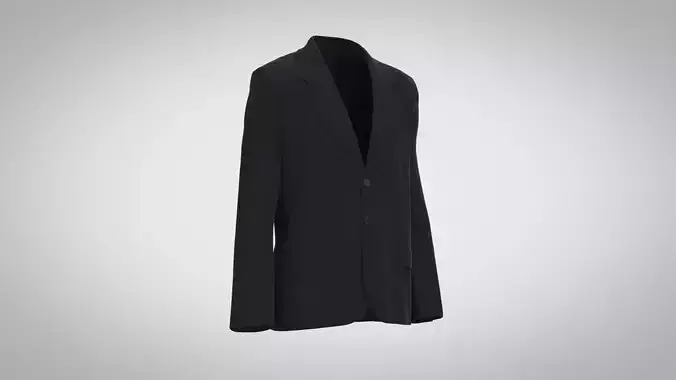Classic Suit Jacket 3D model