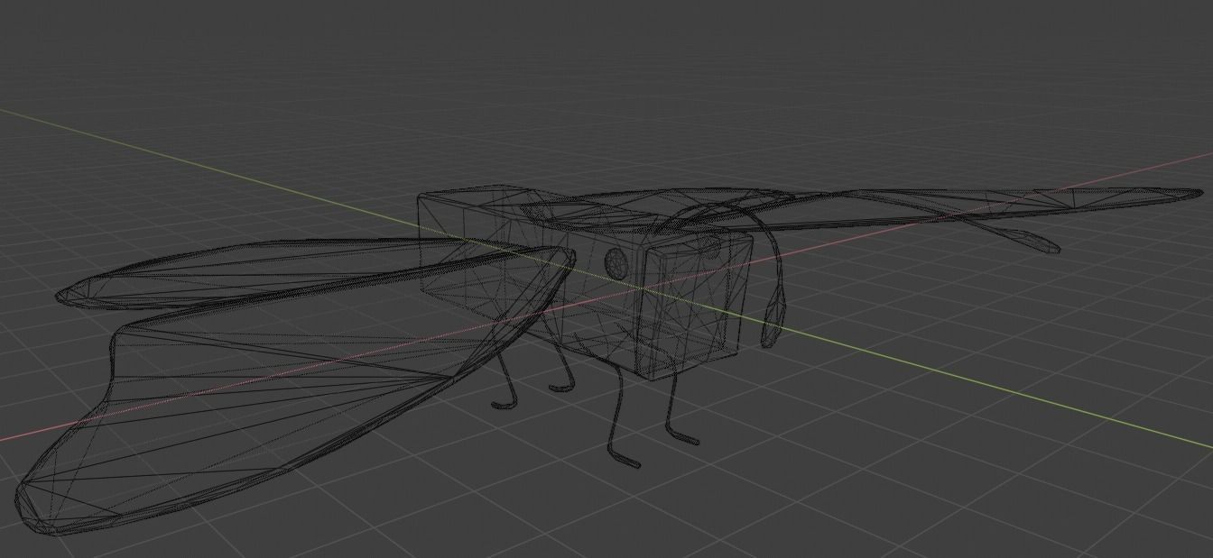 Butterfly monarch 3D model_2