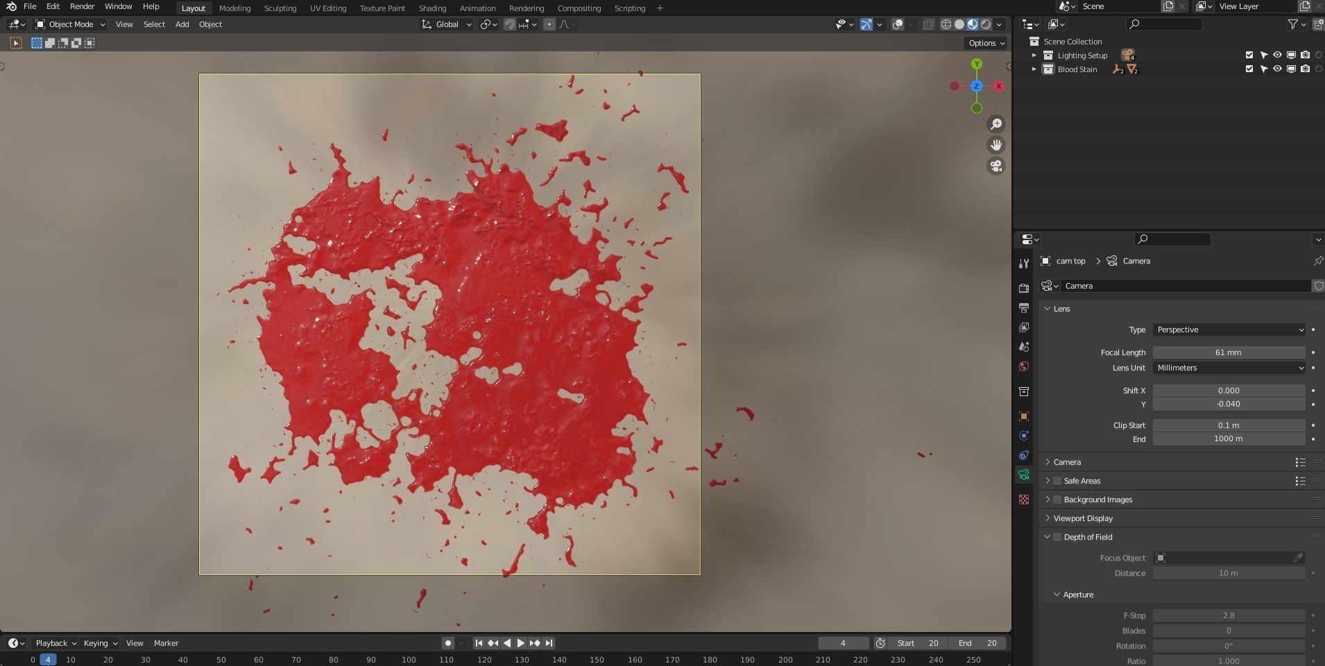 Blood Stain 20 3D model_4