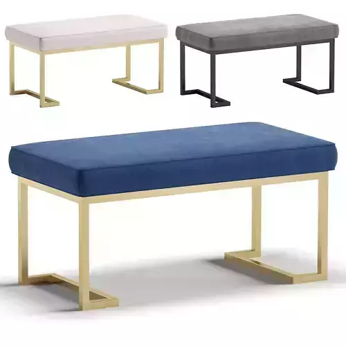 Bench RICHMOND by Cazarina Interiors 3 Colors Version 3D model