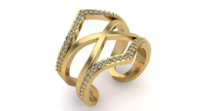 wishbone ring   stl file