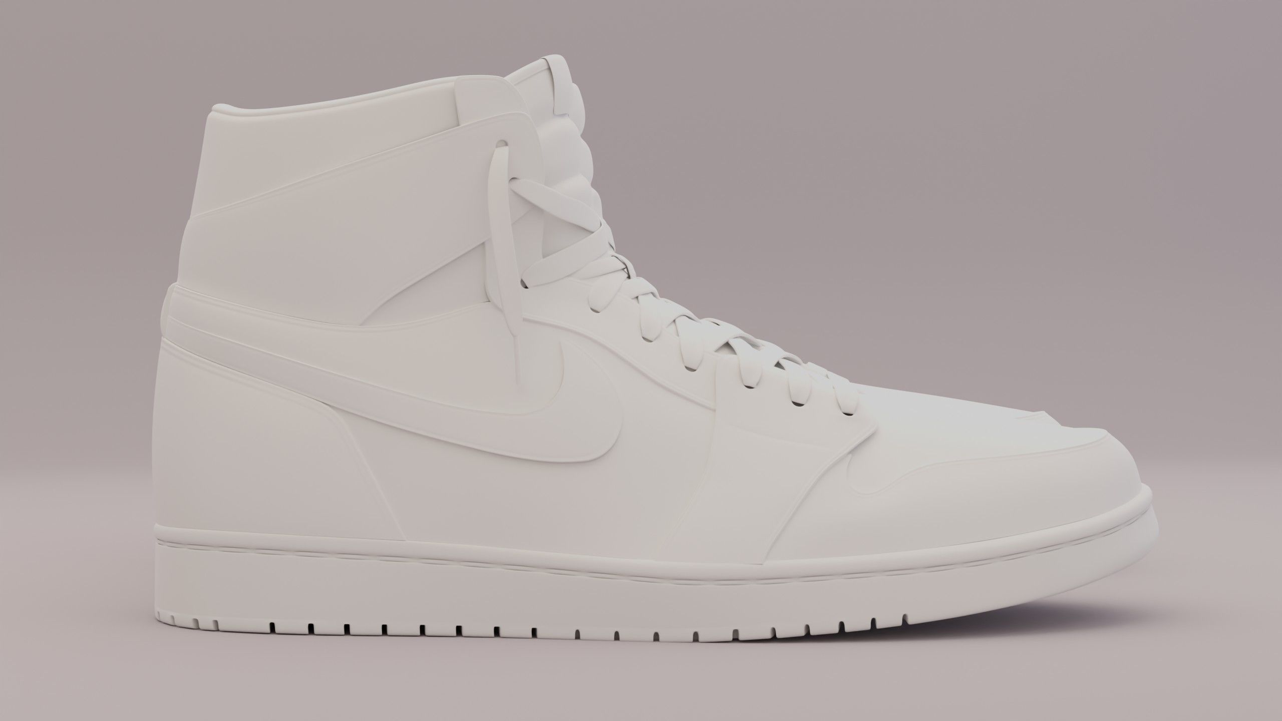 Jordan 1 High OG Patent Bred Low-poly 3D model_29