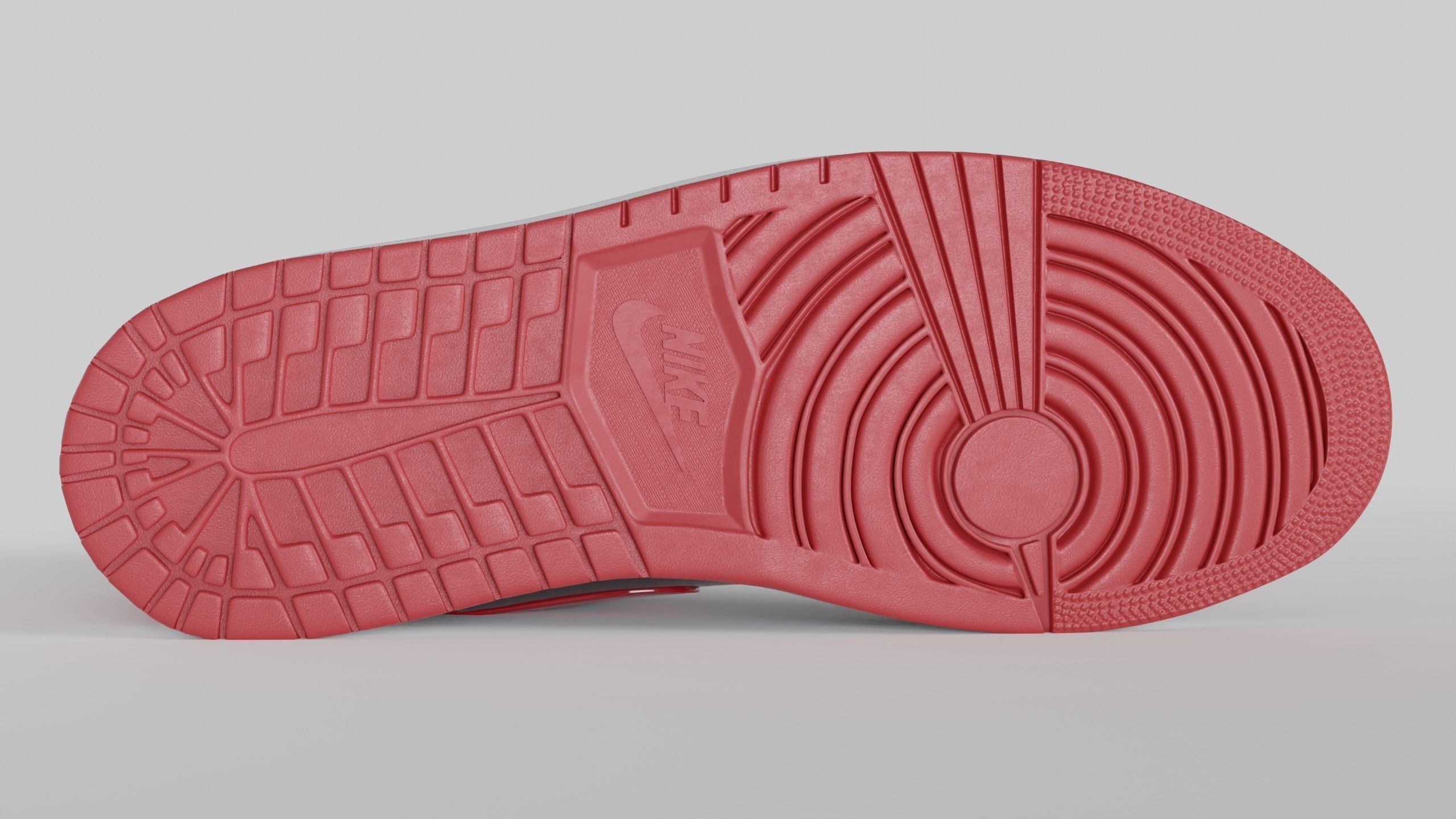 Jordan 1 High OG Patent Bred Low-poly 3D model_13