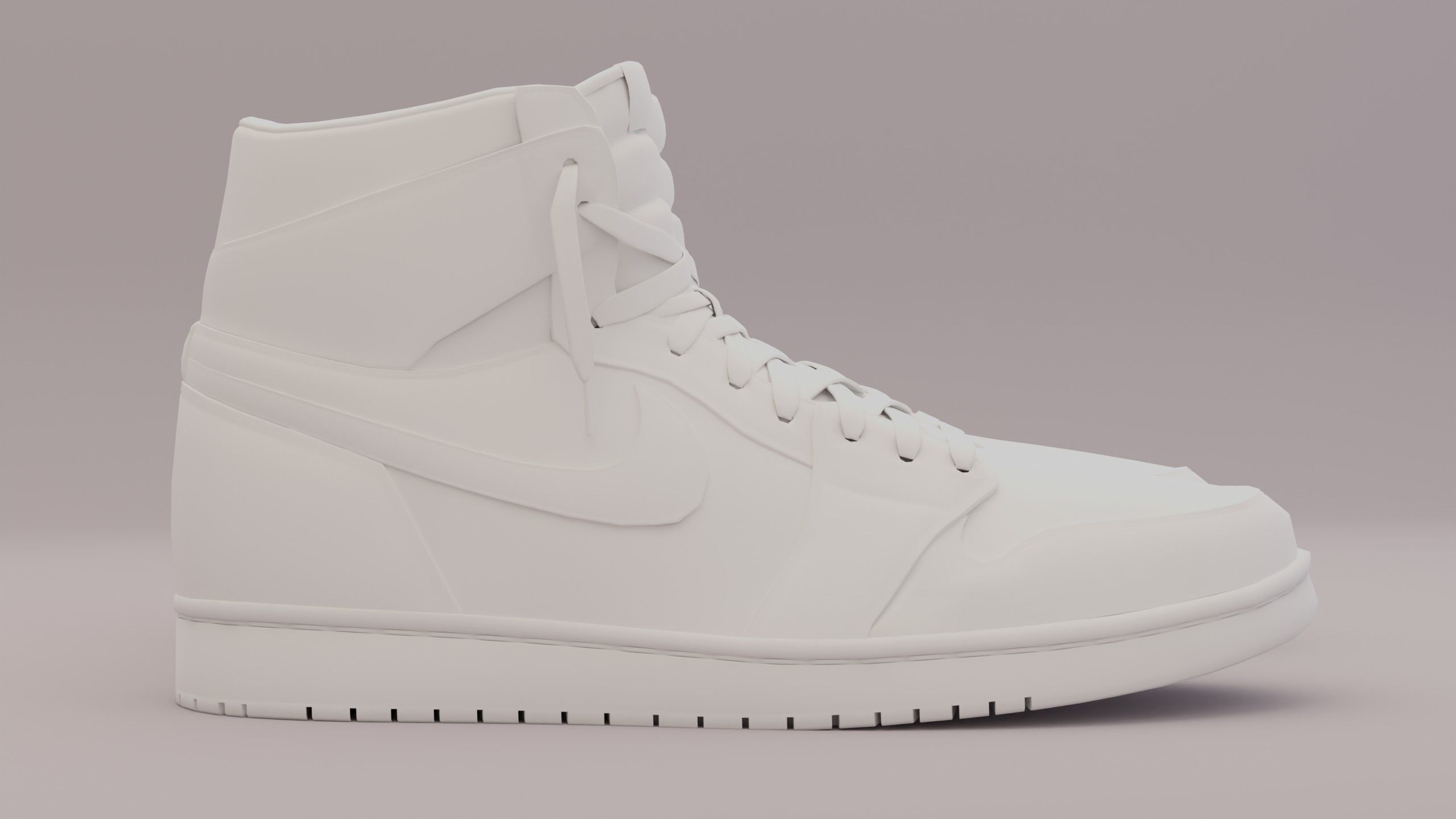 Jordan 1 High OG Patent Bred Low-poly 3D model_26