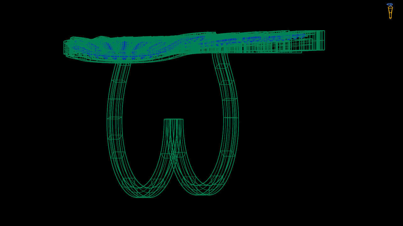 Angel wings ring stl file 3D print model_9