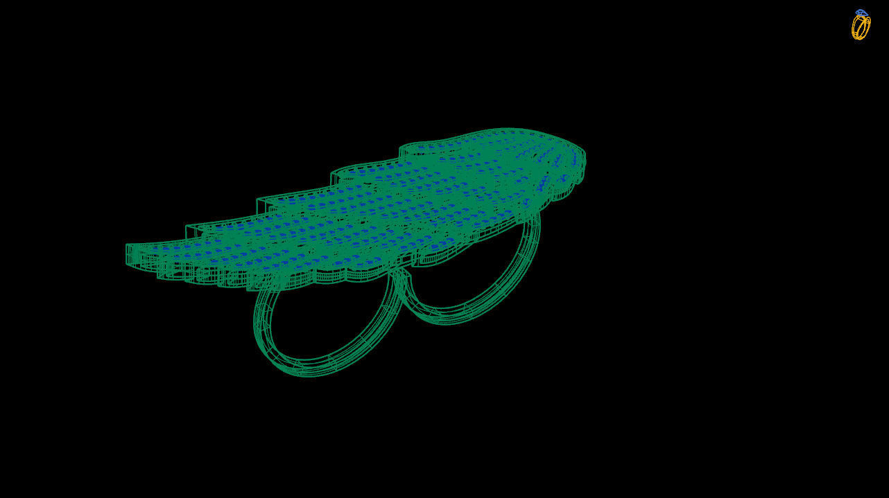 Angel wings ring stl file 3D print model_10