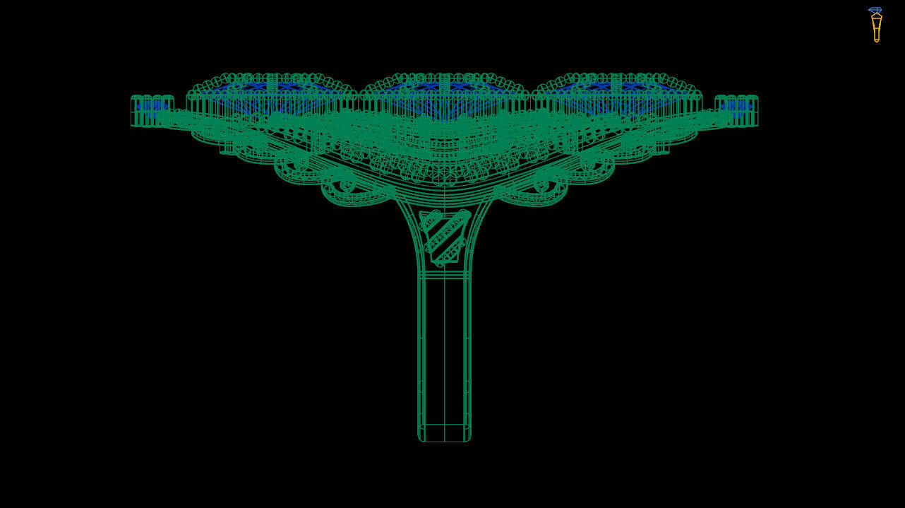 art deco emerald ring   stl file 3D print model_10