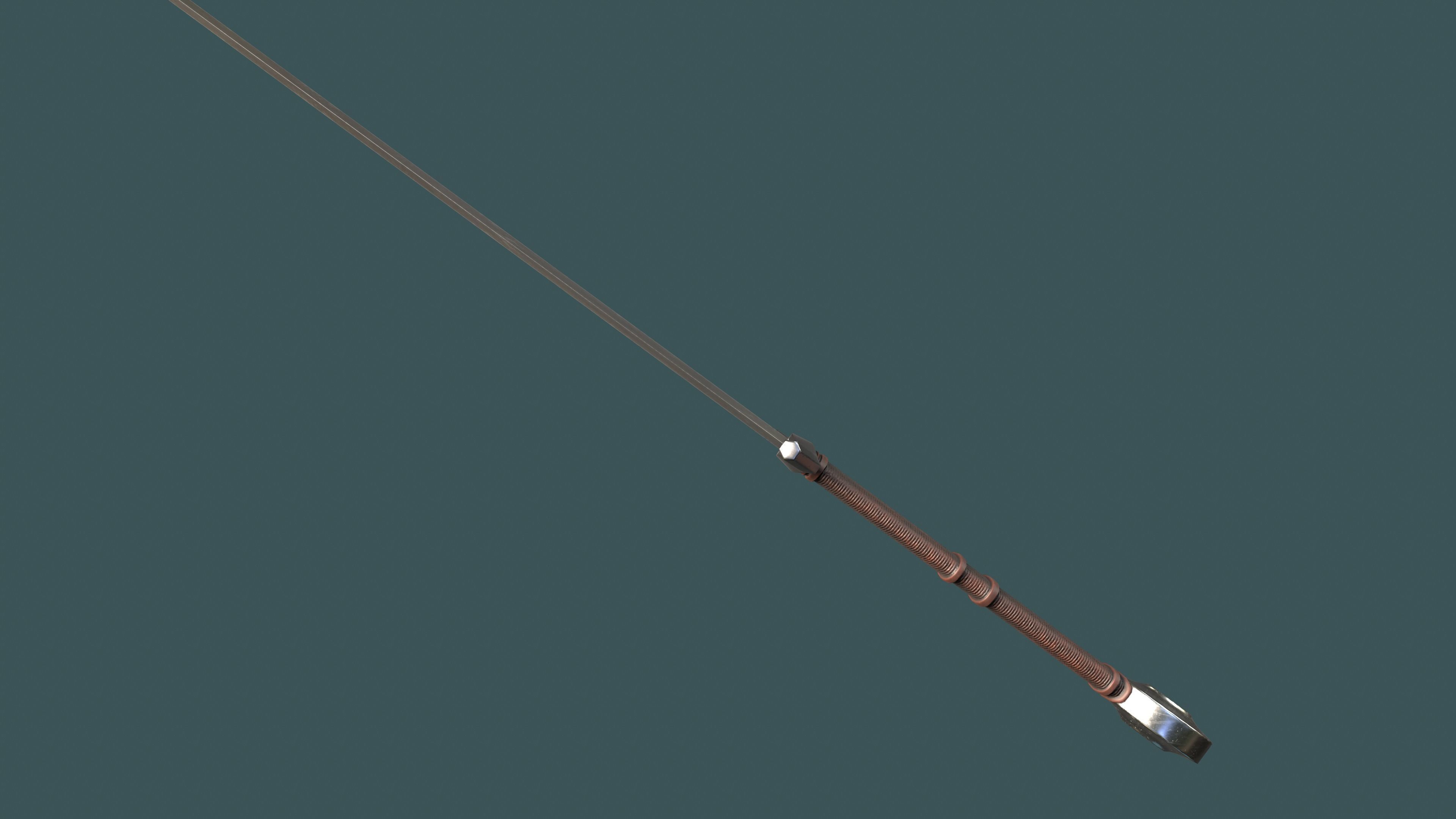 Albion Agincourt Medieval Sword PBR game ready Low-poly 3D model_4