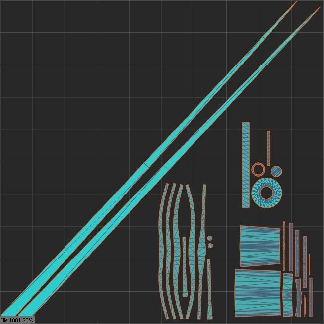 Albion Agincourt Medieval Sword PBR game ready Low-poly 3D model_6