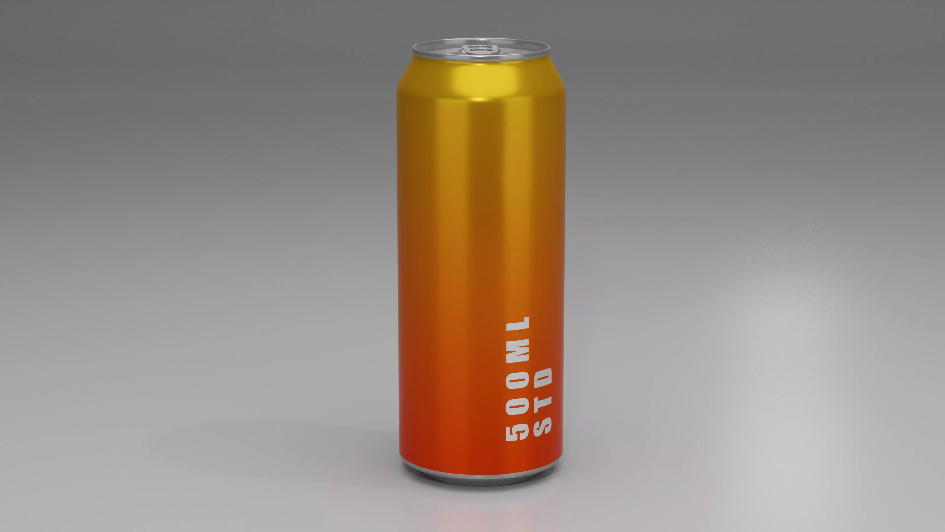 Aluminium Soda Beverage Can 500ml 3D model_0