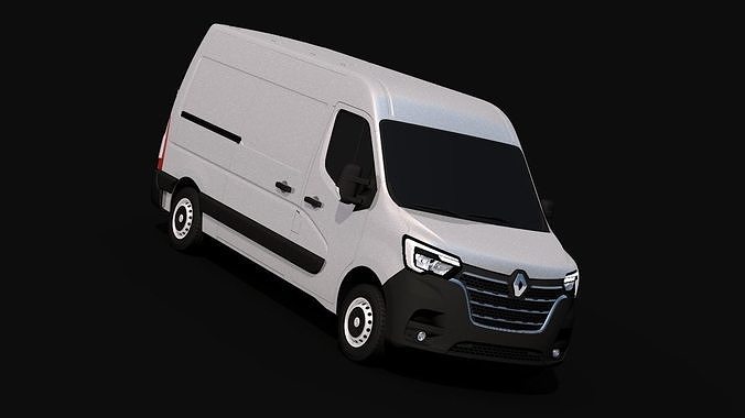2022 Renault Master Van Low-poly 3D model