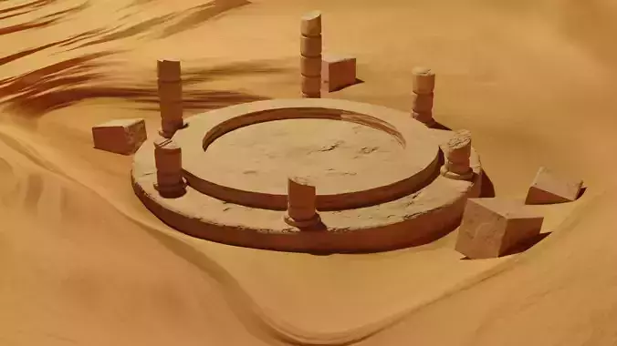Desert circular structure in
