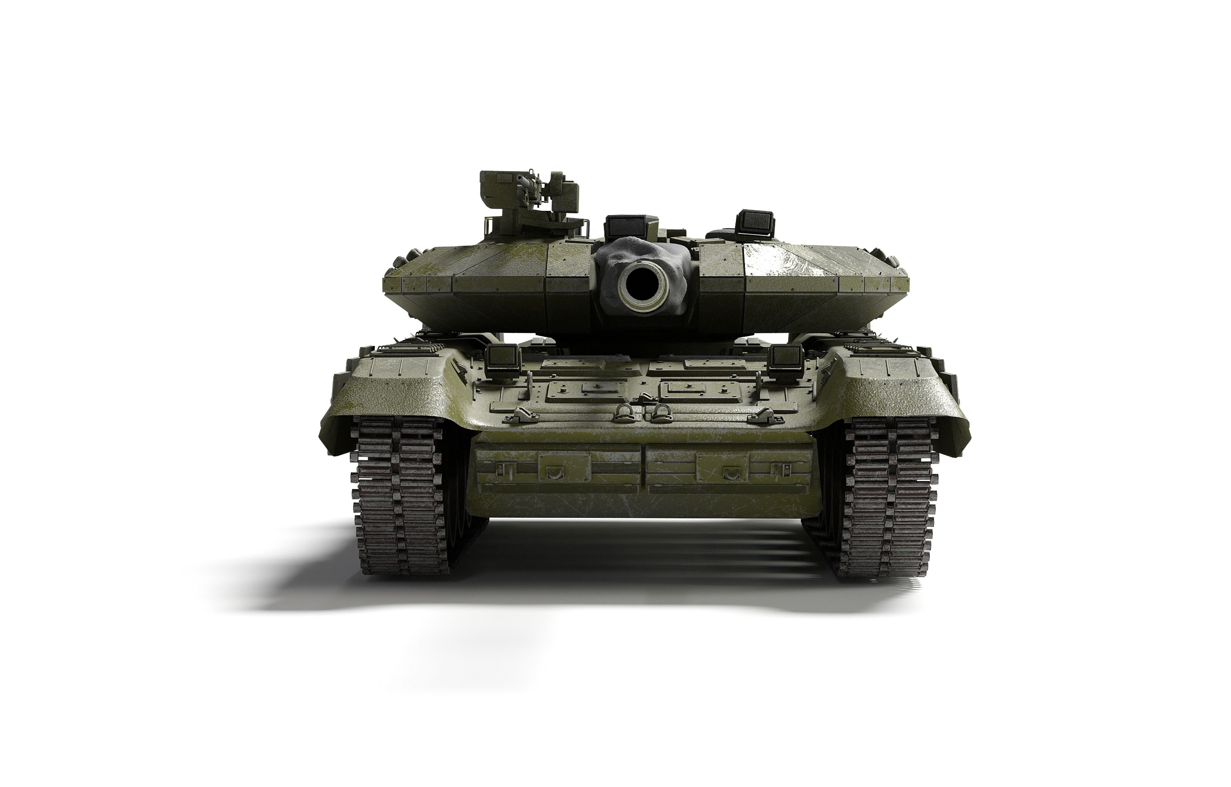 T-90 tank Low-poly 3D model_3
