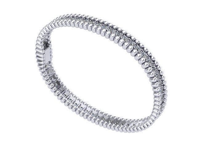 Round Diamond Bracelet 3D print model