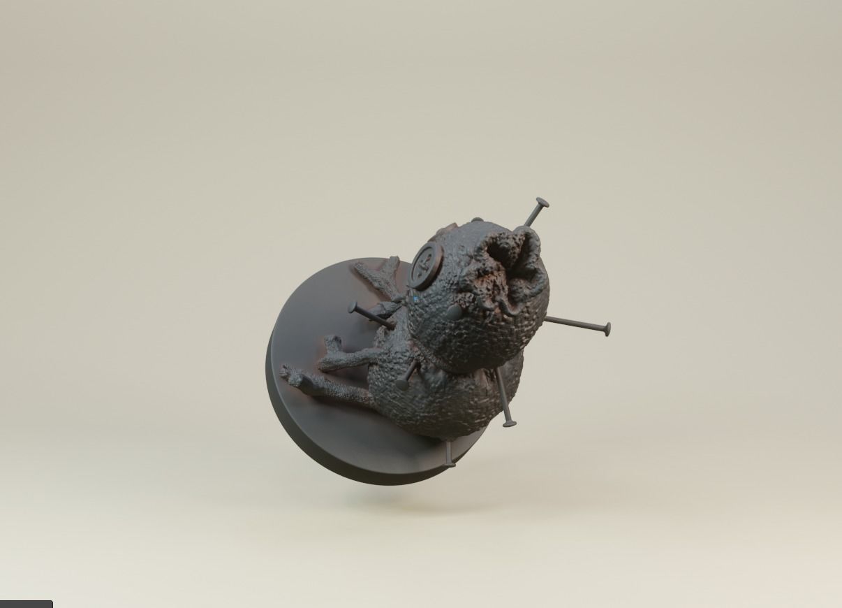 Voodoo doll 3D print model_10