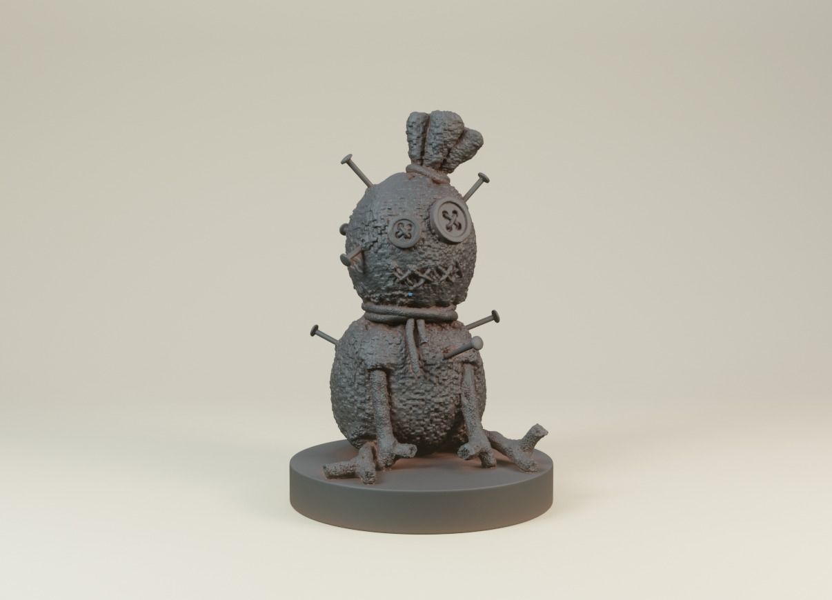 Voodoo doll 3D print model_8