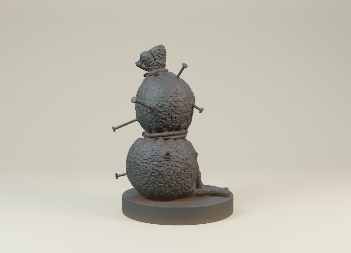 Voodoo doll 3D print model_6
