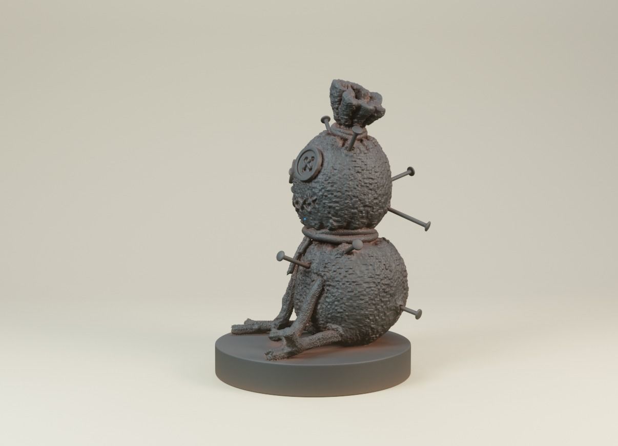 Voodoo doll 3D print model_3