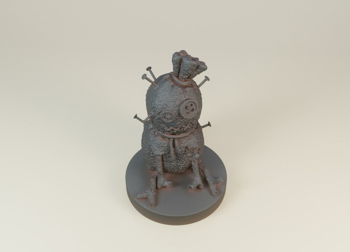 Voodoo doll 3D print model_9