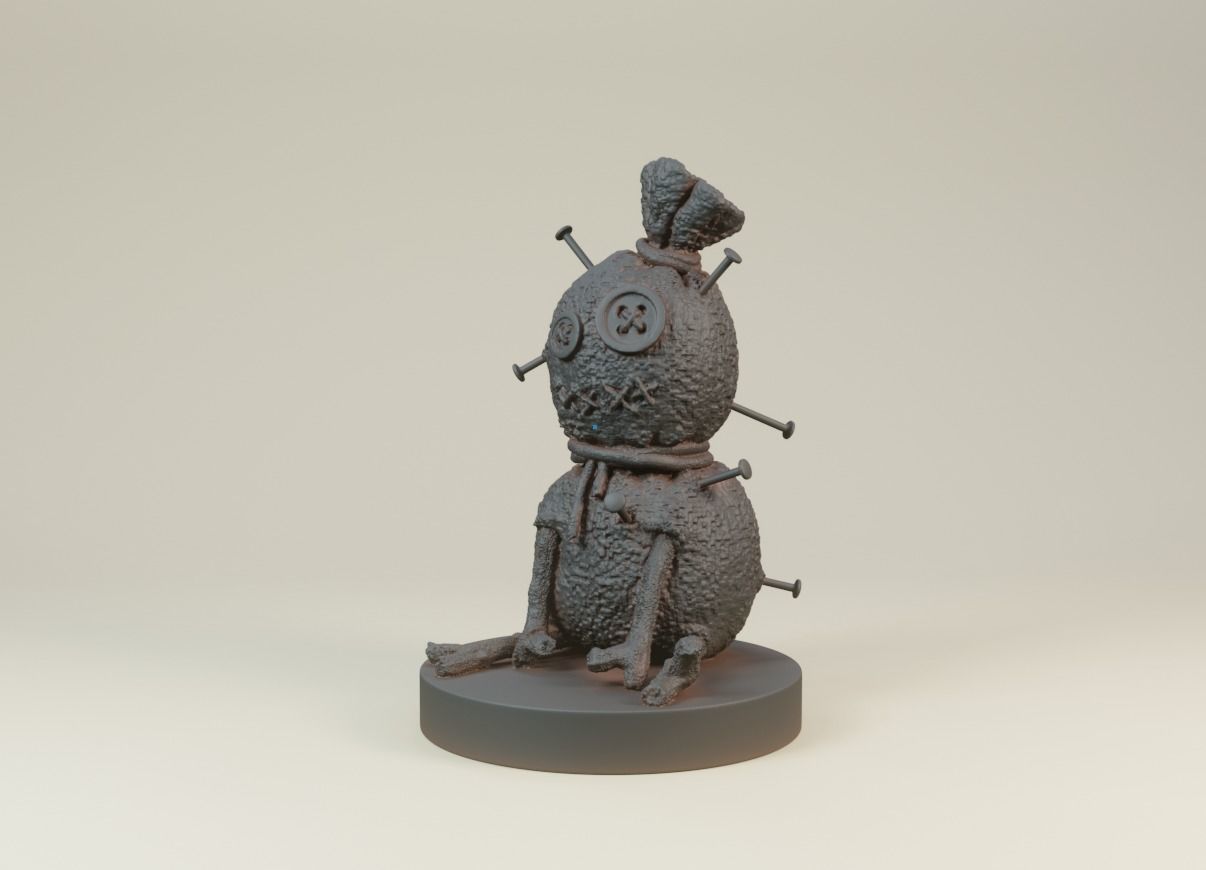 Voodoo doll 3D print model_2