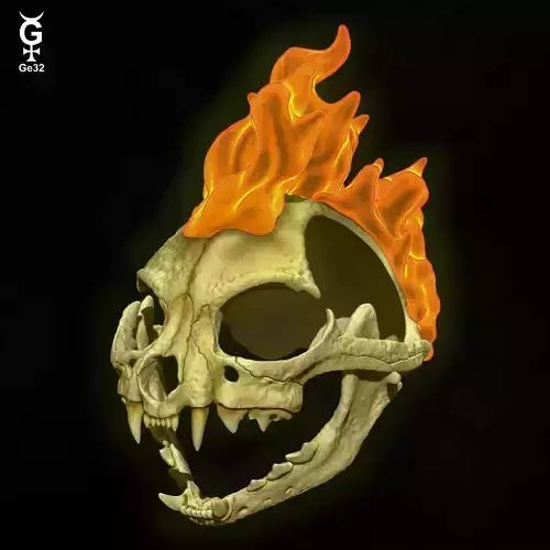 CLASSIC GHOST RIDER CAT - HELMET 3D print model