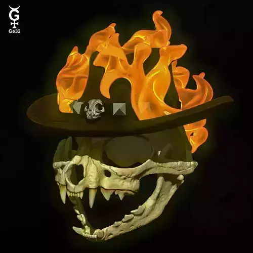 WESTERN GHOST RIDER CAT - HELMET