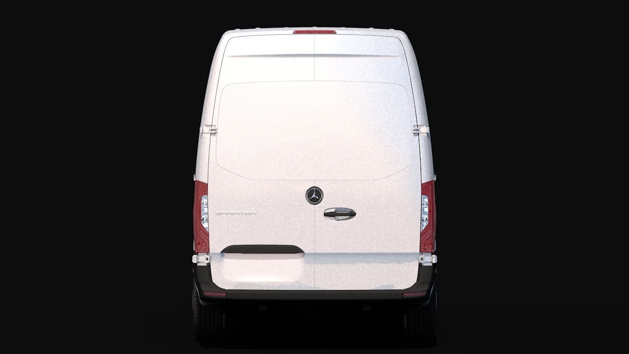 2019 Mercedes-Benz Sprinter Low-poly 3D model_6