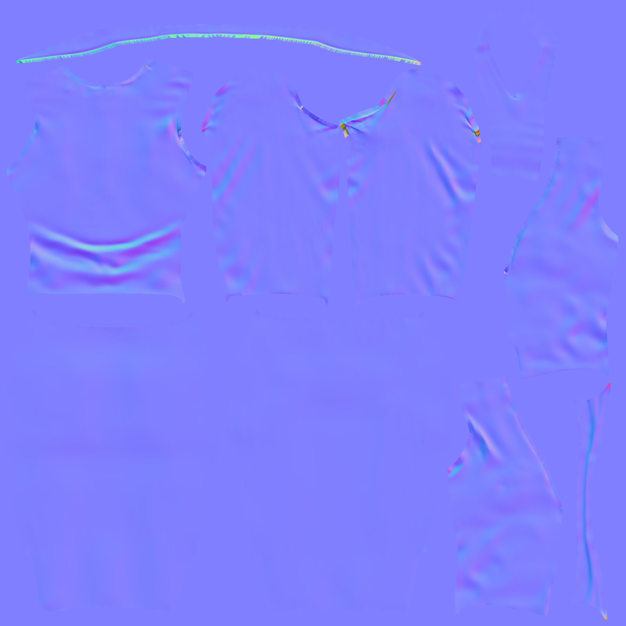 Womens Business Suit With Coat Over Low-poly 3D model_18